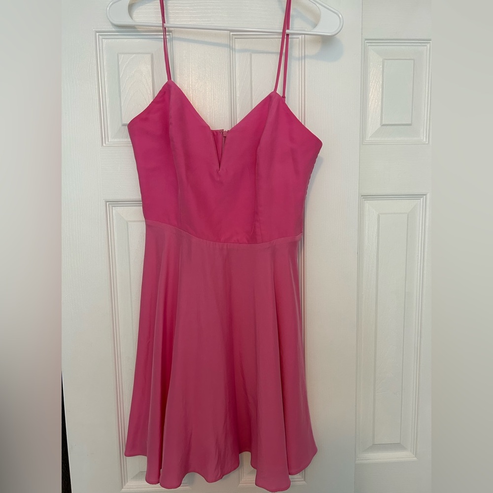 Amanda Uprichard Silk Pink Dress